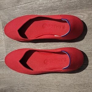 Rothy's Women's Bright Red Flats Size 11